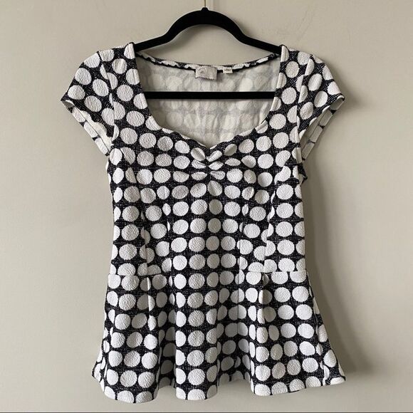 Anthropologie “Postmark” Mignon Polka Dot Top - Picture 2 of 9